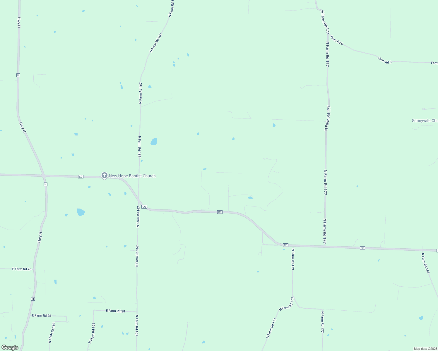 map of restaurants, bars, coffee shops, grocery stores, and more near 2382 East Quail Run Lane in Fair Grove