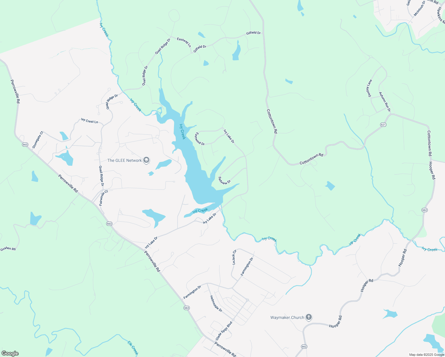 map of restaurants, bars, coffee shops, grocery stores, and more near 121 Sailview Drive in Forest