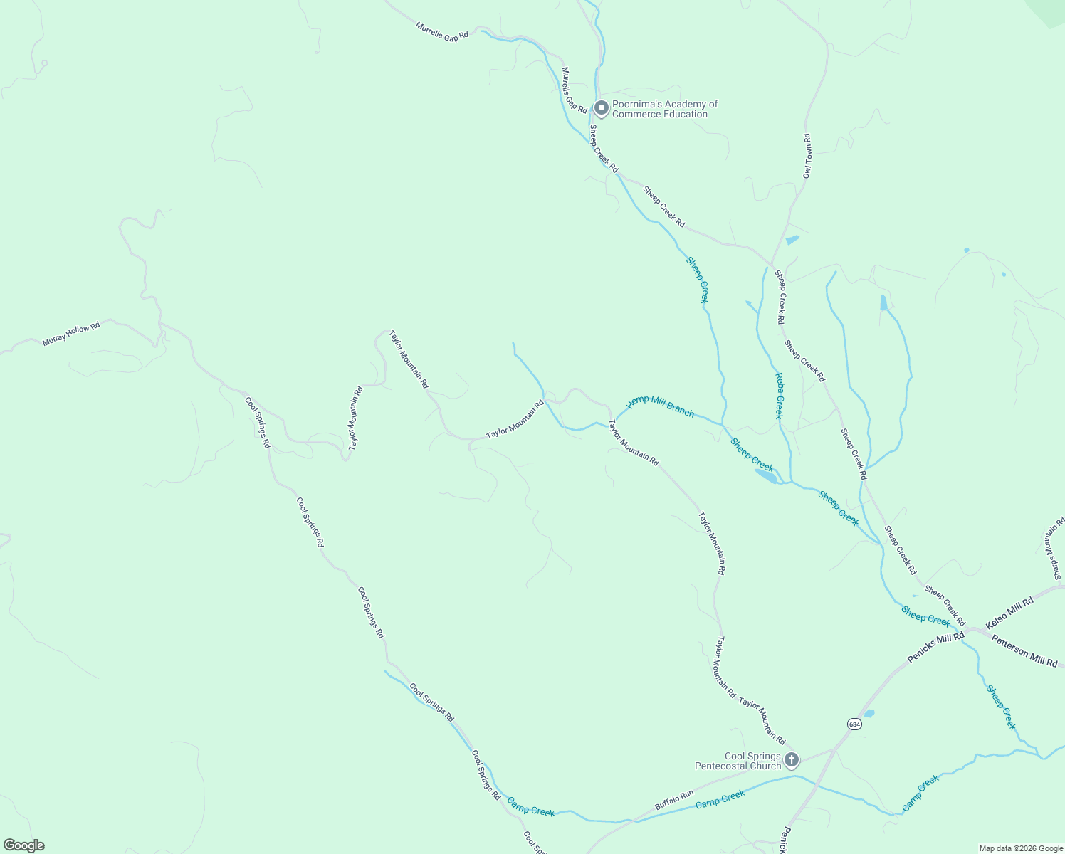 map of restaurants, bars, coffee shops, grocery stores, and more near 2802 State Route 686 in Thaxton