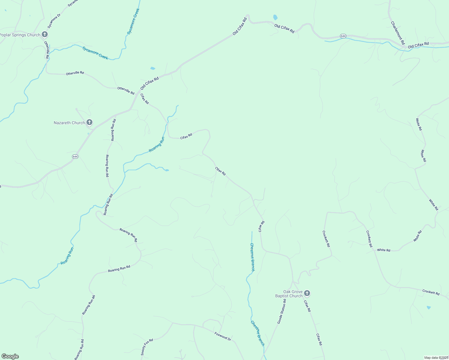 map of restaurants, bars, coffee shops, grocery stores, and more near 3100 Cifax Road in Goode
