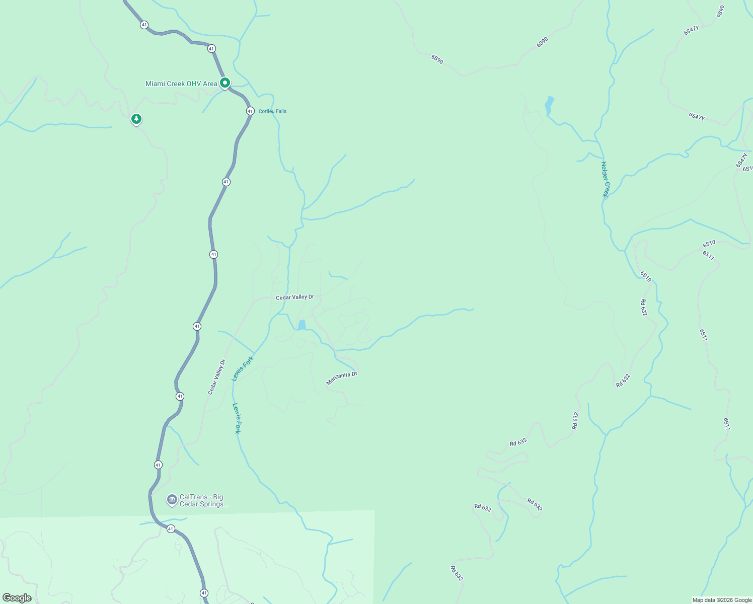map of restaurants, bars, coffee shops, grocery stores, and more near 50963 Chu Ranch Road in Oakhurst