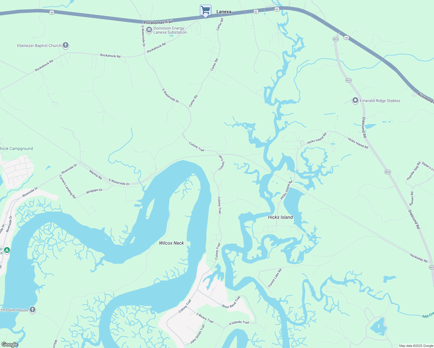 1221 Colony Trail, Lanexa VA Walk Score