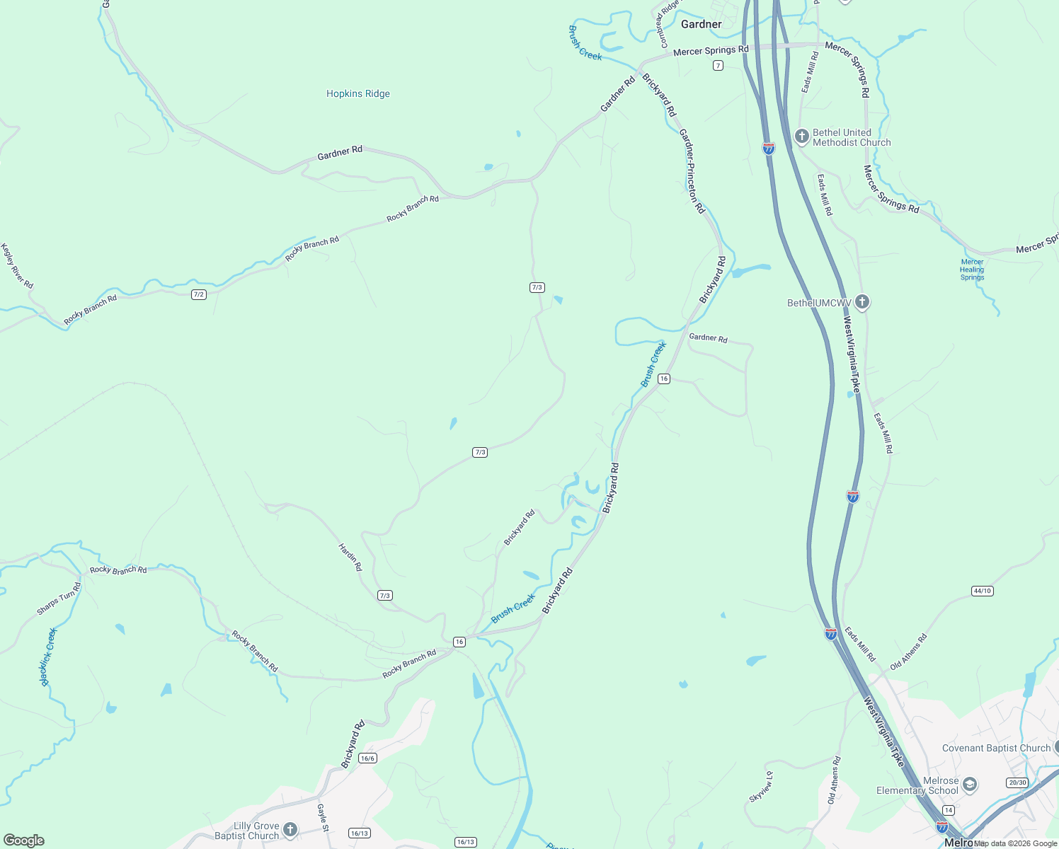 map of restaurants, bars, coffee shops, grocery stores, and more near 1491 Old Gardner Road in Princeton