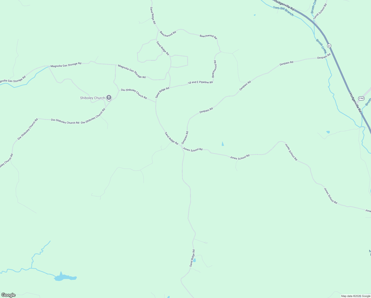 map of restaurants, bars, coffee shops, grocery stores, and more near Jones School Road in Magnolia