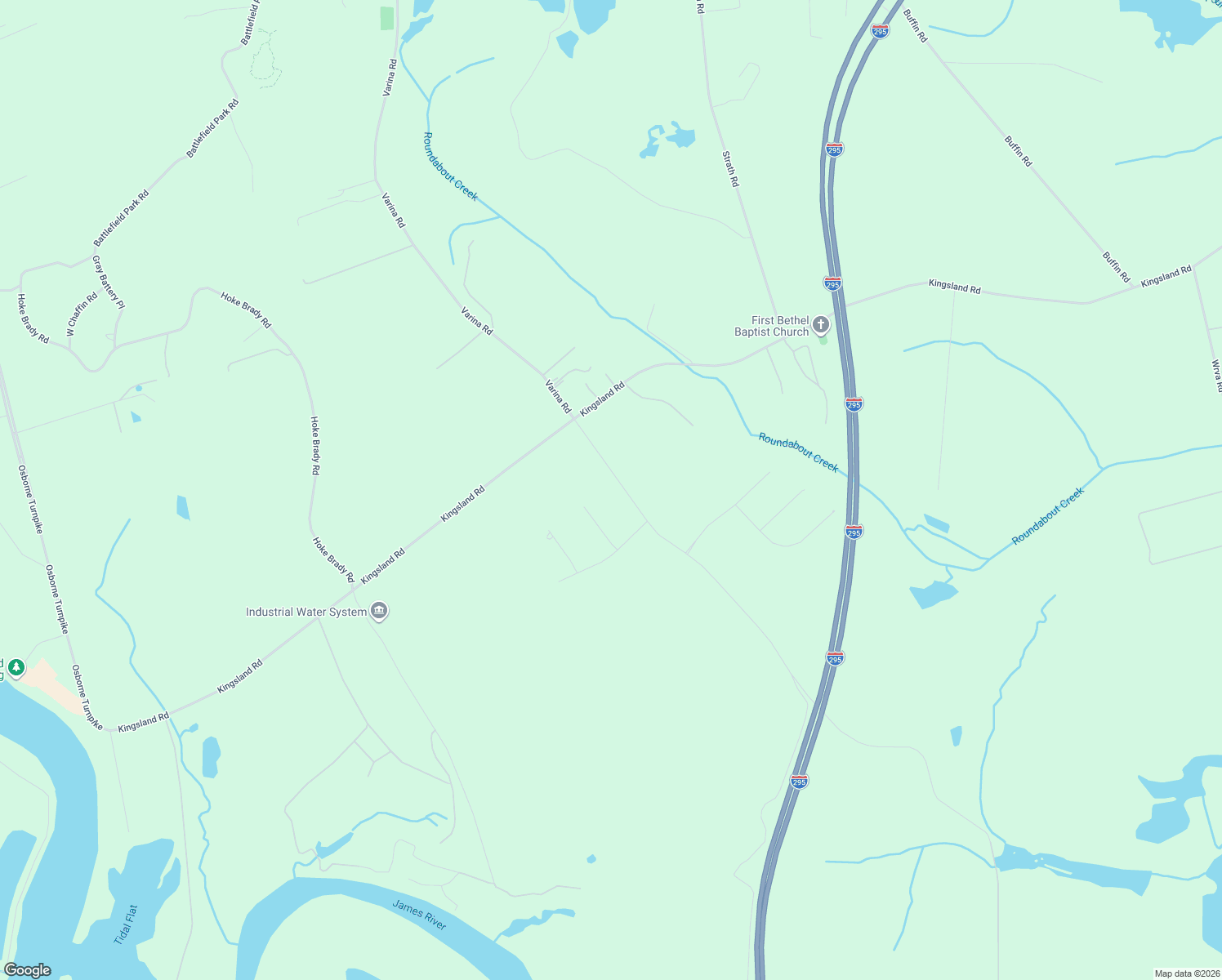 map of restaurants, bars, coffee shops, grocery stores, and more near 9330 Varina Road in Richmond