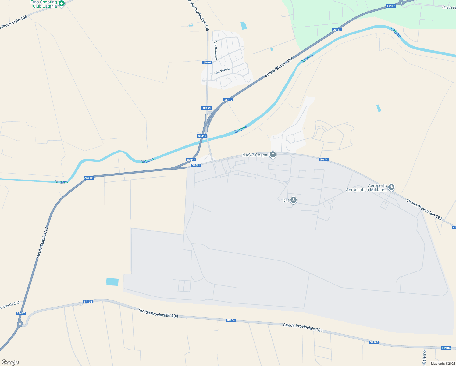 map of restaurants, bars, coffee shops, grocery stores, and more near 731 SP69ii in Provincia di Siracusa