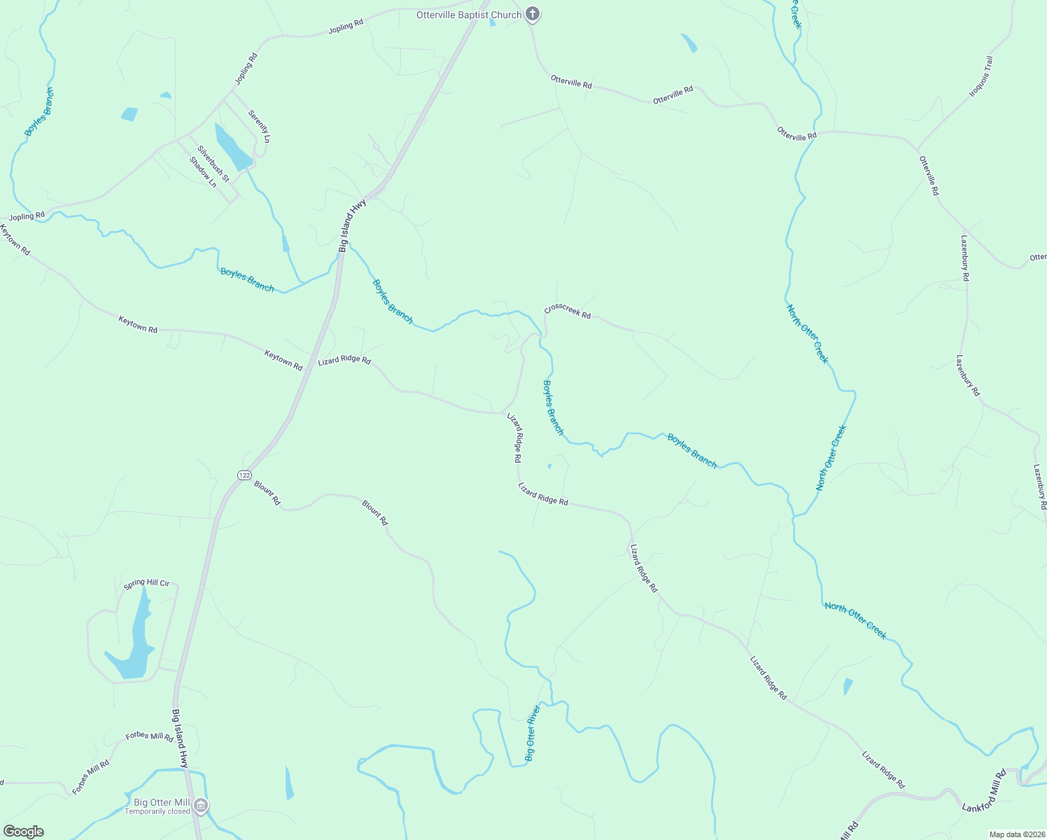 map of restaurants, bars, coffee shops, grocery stores, and more near 1764 Lizard Ridge Road in Bedford