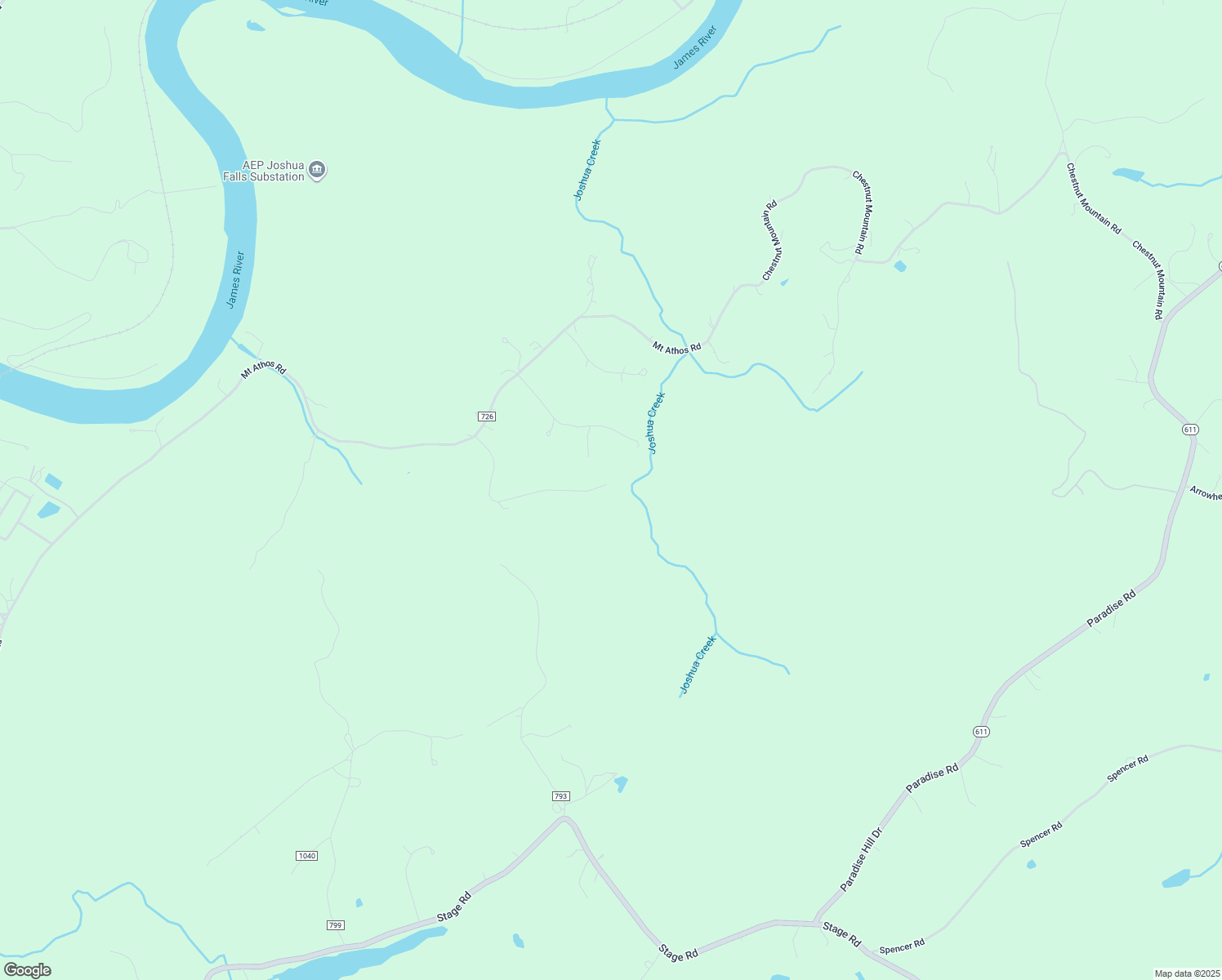 map of restaurants, bars, coffee shops, grocery stores, and more near 609 Pecan Drive in Lynchburg