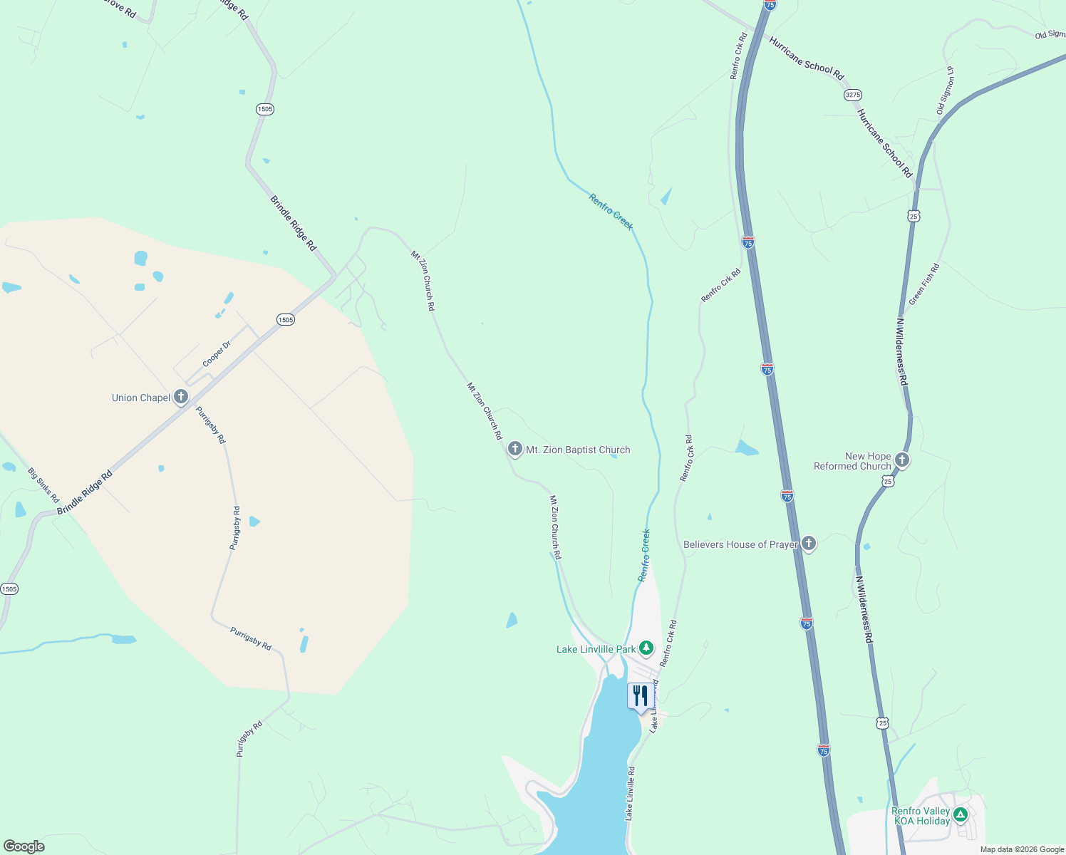map of restaurants, bars, coffee shops, grocery stores, and more near 160 Calico Lane in Brodhead