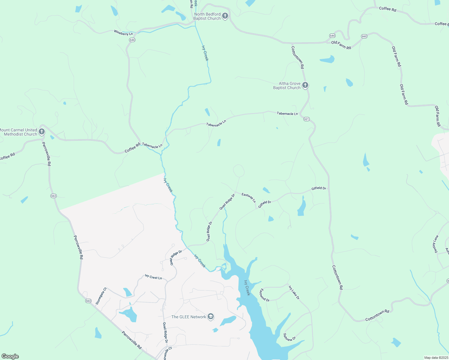 map of restaurants, bars, coffee shops, grocery stores, and more near 2009 Weatherhill Road in Forest
