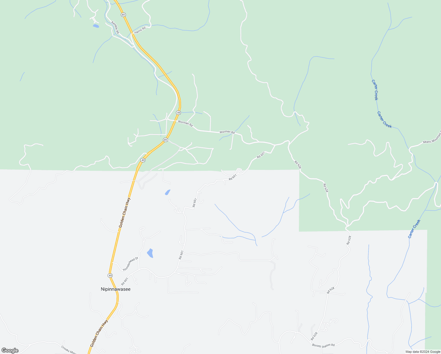 map of restaurants, bars, coffee shops, grocery stores, and more near 59788 Road 601 in Ahwahnee