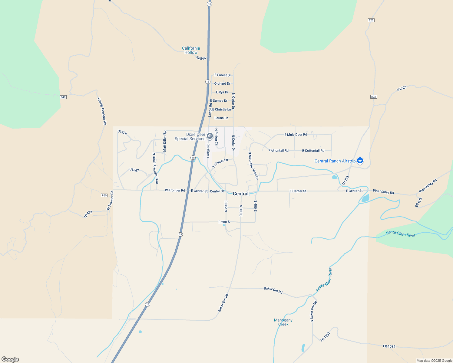 map of restaurants, bars, coffee shops, grocery stores, and more near 207 East Red Hill Road in Central