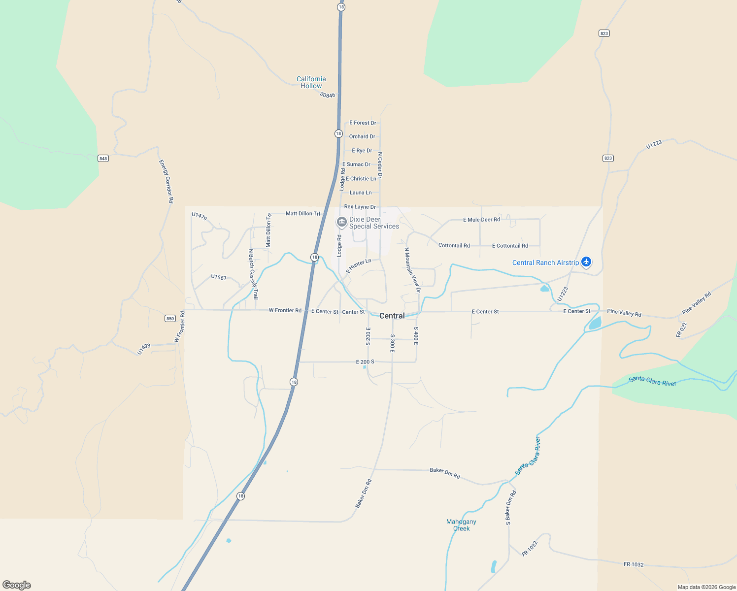 map of restaurants, bars, coffee shops, grocery stores, and more near 207 East Red Hill Road in Central