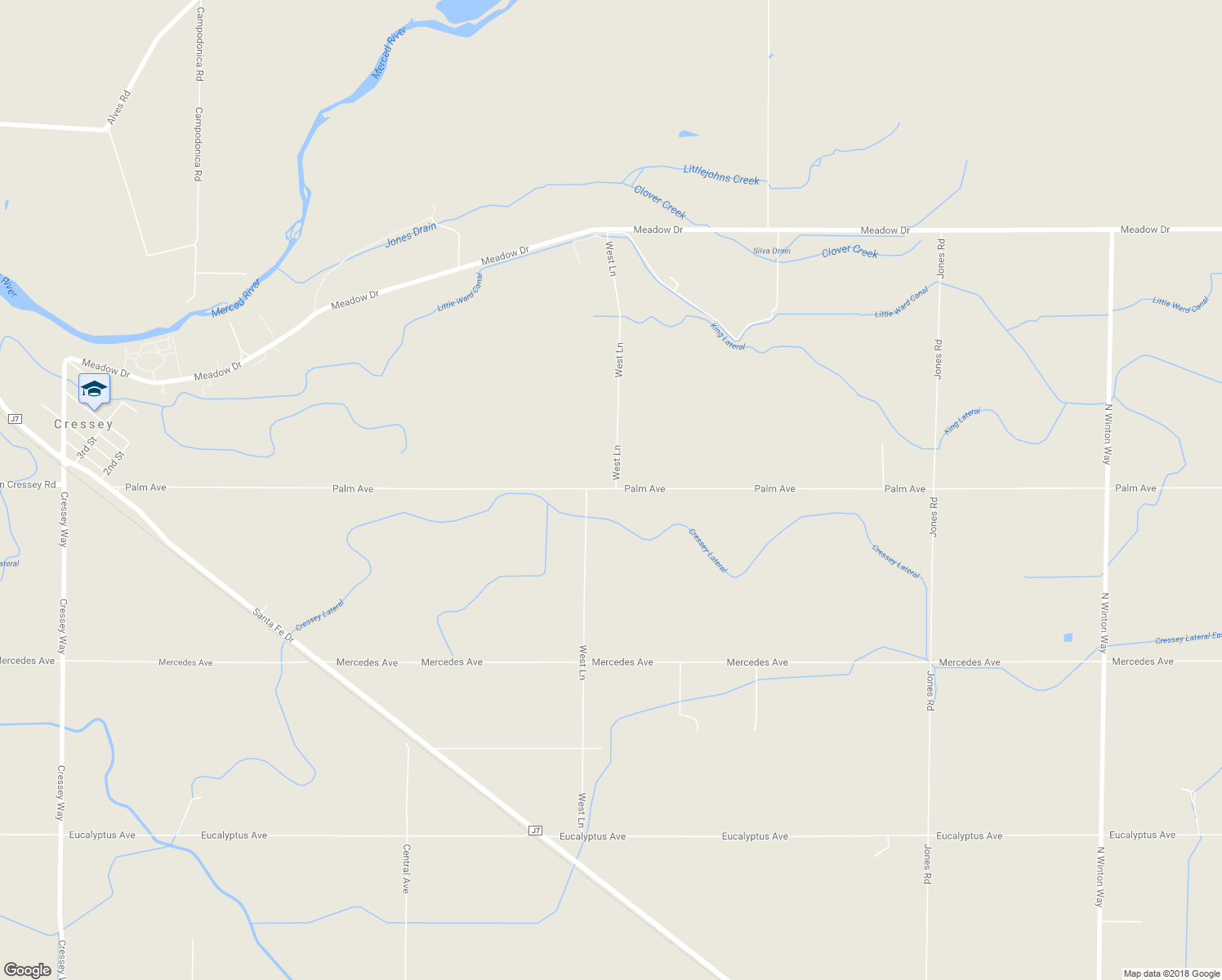 map of restaurants, bars, coffee shops, grocery stores, and more near 8764 West Lane in Winton
