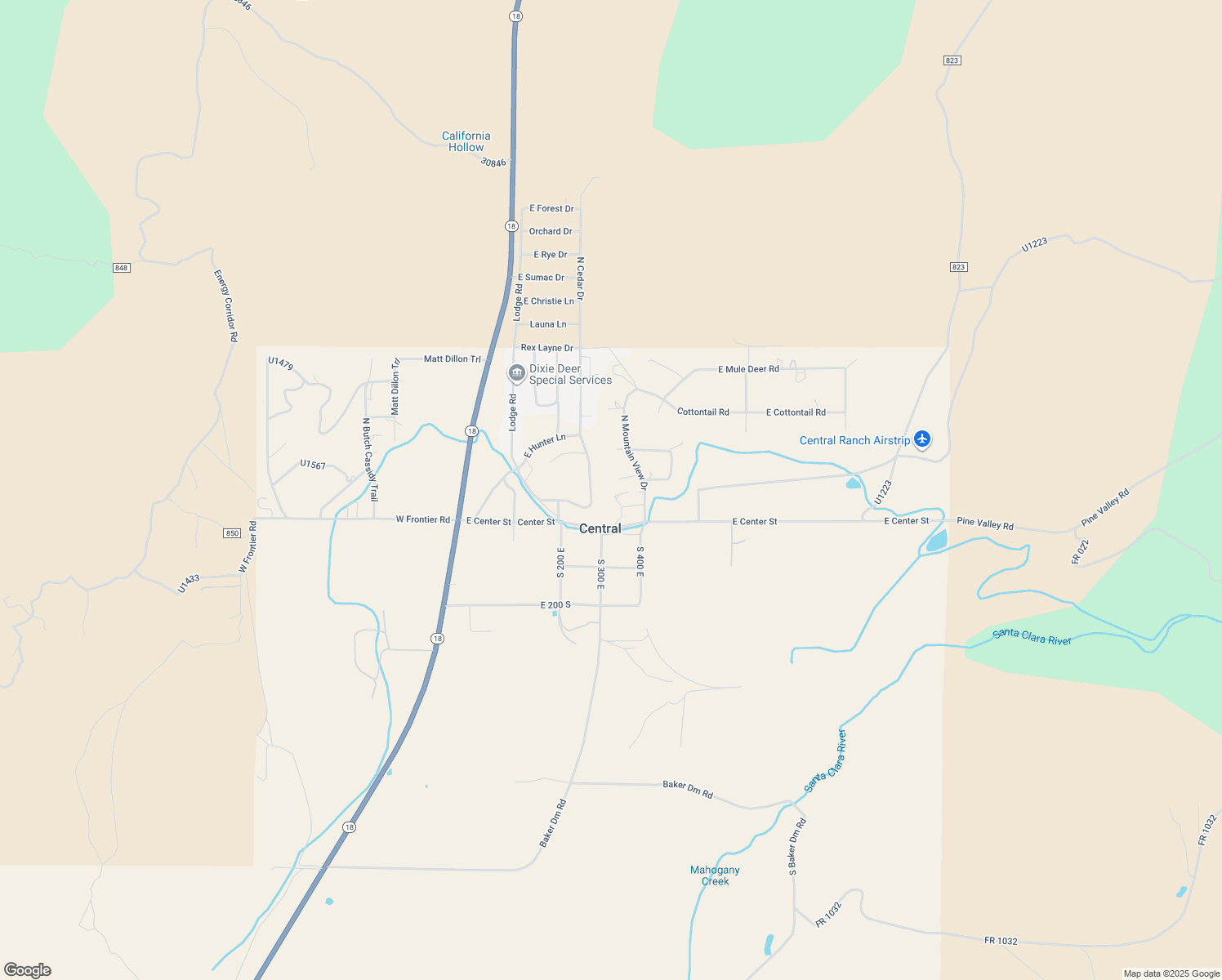 map of restaurants, bars, coffee shops, grocery stores, and more near 328 Hillcrest Circle in Central