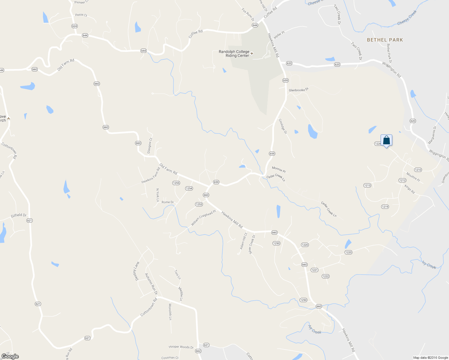 map of restaurants, bars, coffee shops, grocery stores, and more near 3416 Hawkins Mill Road in Lynchburg