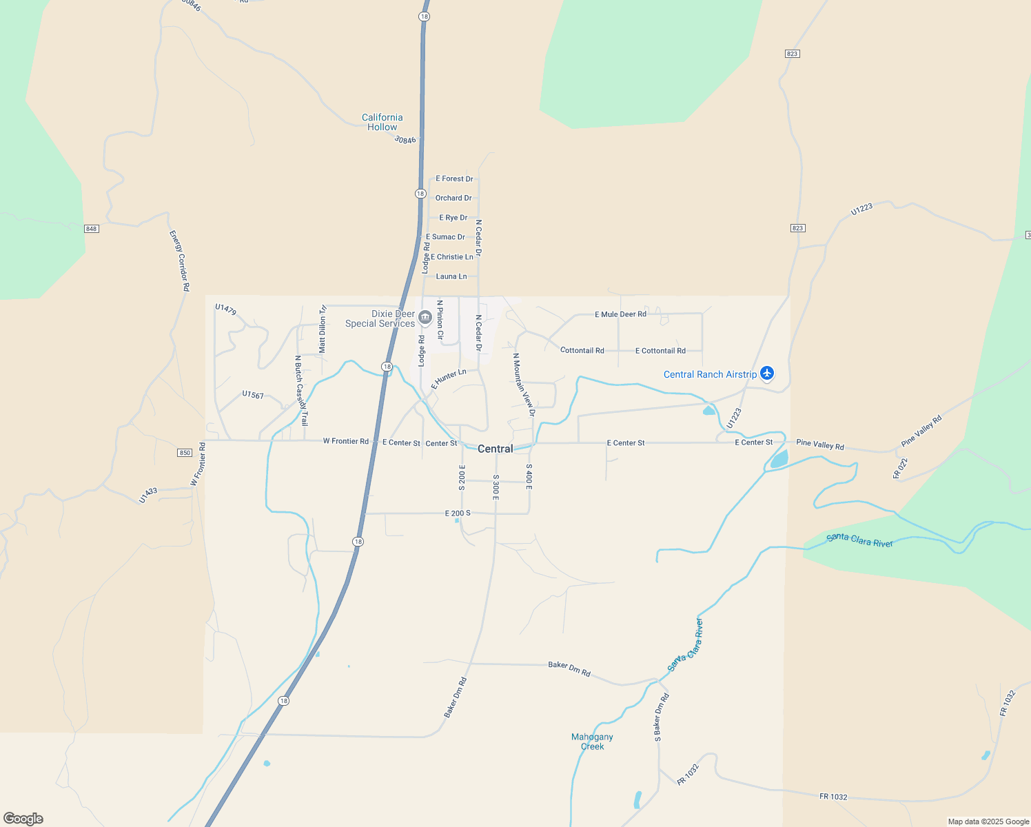 map of restaurants, bars, coffee shops, grocery stores, and more near 340 Hillcrest Circle in Central