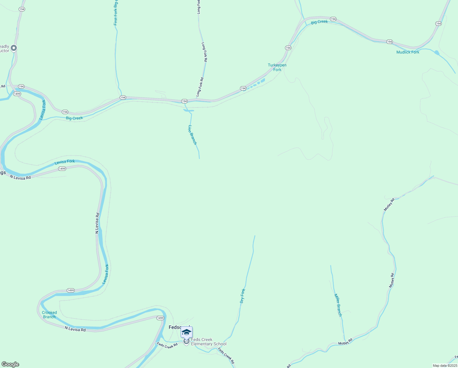 map of restaurants, bars, coffee shops, grocery stores, and more near in Fedscreek