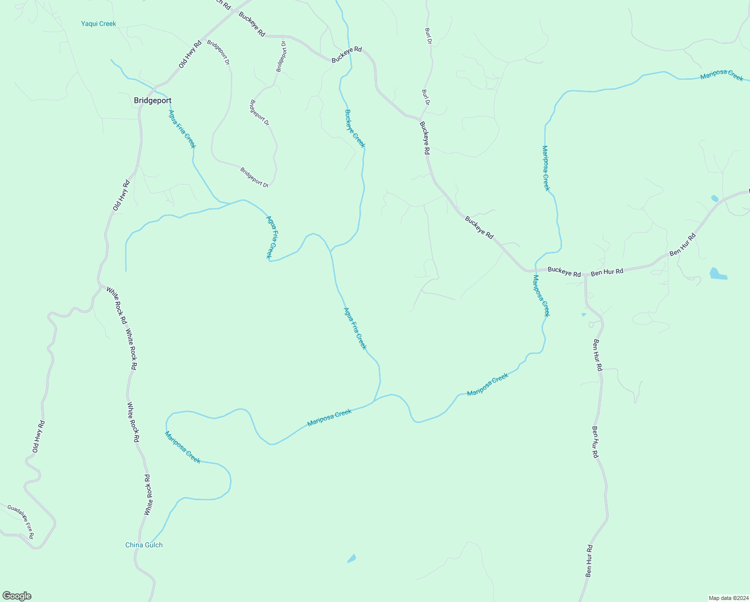 map of restaurants, bars, coffee shops, grocery stores, and more near Digger Pine Drive in Mariposa County