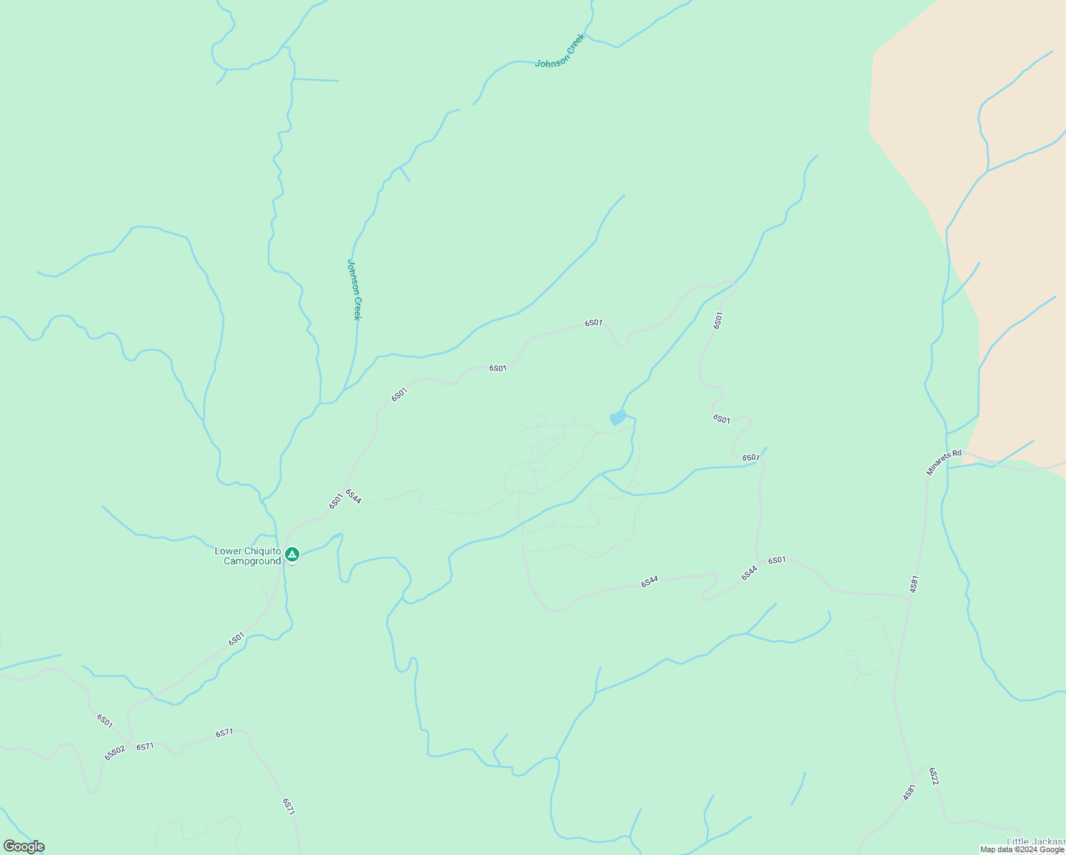 map of restaurants, bars, coffee shops, grocery stores, and more near Silvertip Way in Madera County