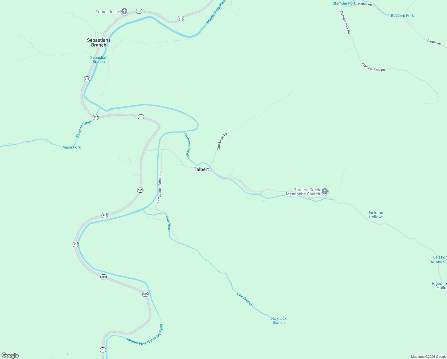 map of restaurants, bars, coffee shops, grocery stores, and more near 11 Martin Turner Road in Talbert
