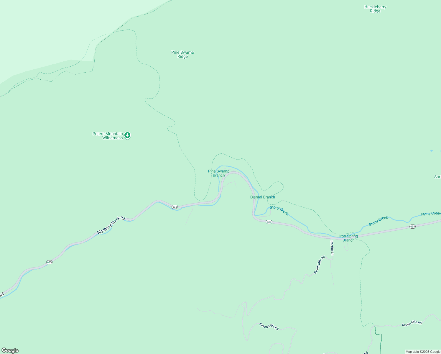 map of restaurants, bars, coffee shops, grocery stores, and more near 104 Sportsman Circle in Ripplemead