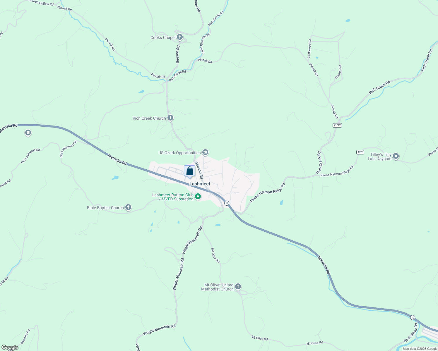 map of restaurants, bars, coffee shops, grocery stores, and more near Graham Hill Rd in Mercer