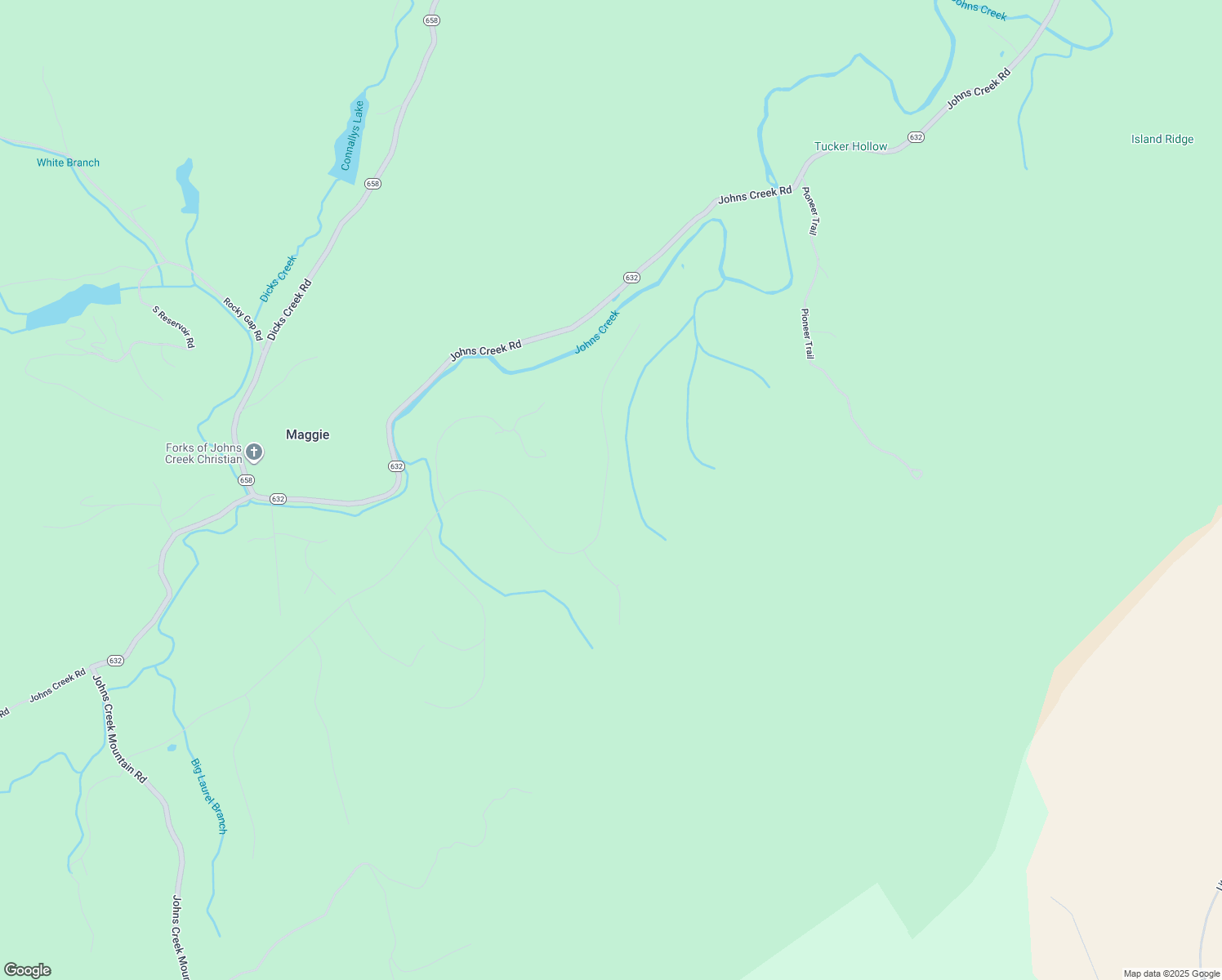 map of restaurants, bars, coffee shops, grocery stores, and more near Black Diamond Drive in Craig County