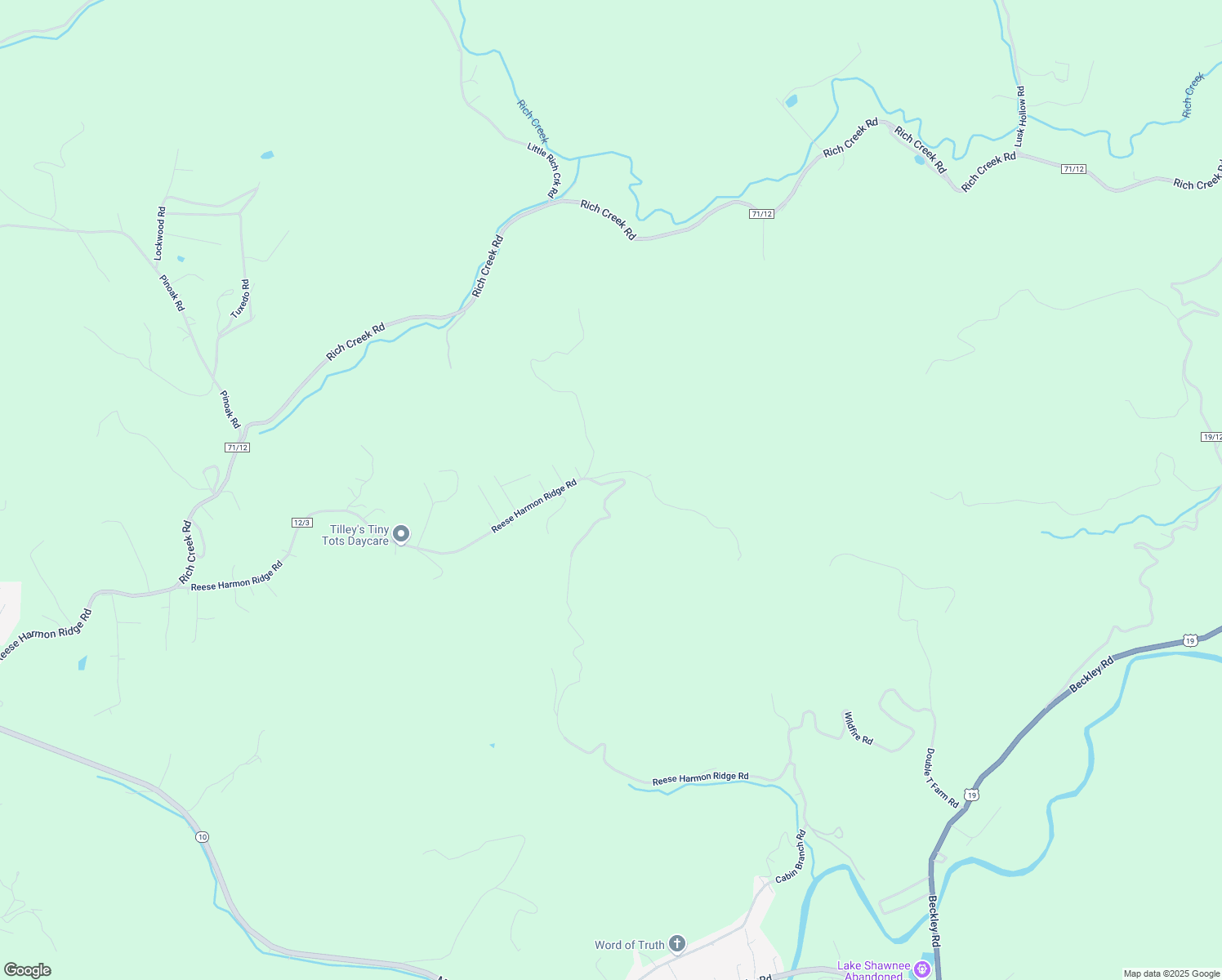 map of restaurants, bars, coffee shops, grocery stores, and more near 2844 Reese Harmon Ridge Road in Mercer