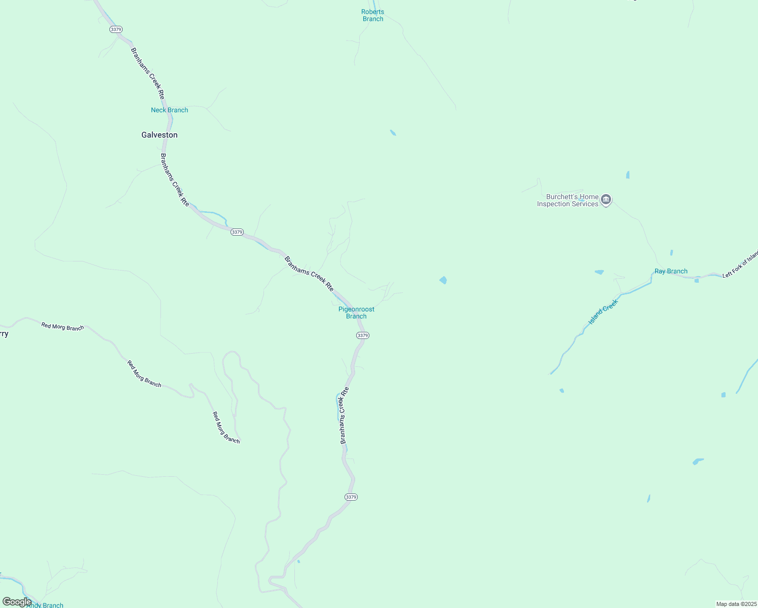 map of restaurants, bars, coffee shops, grocery stores, and more near Pigeonroost Branch Road in Pikeville