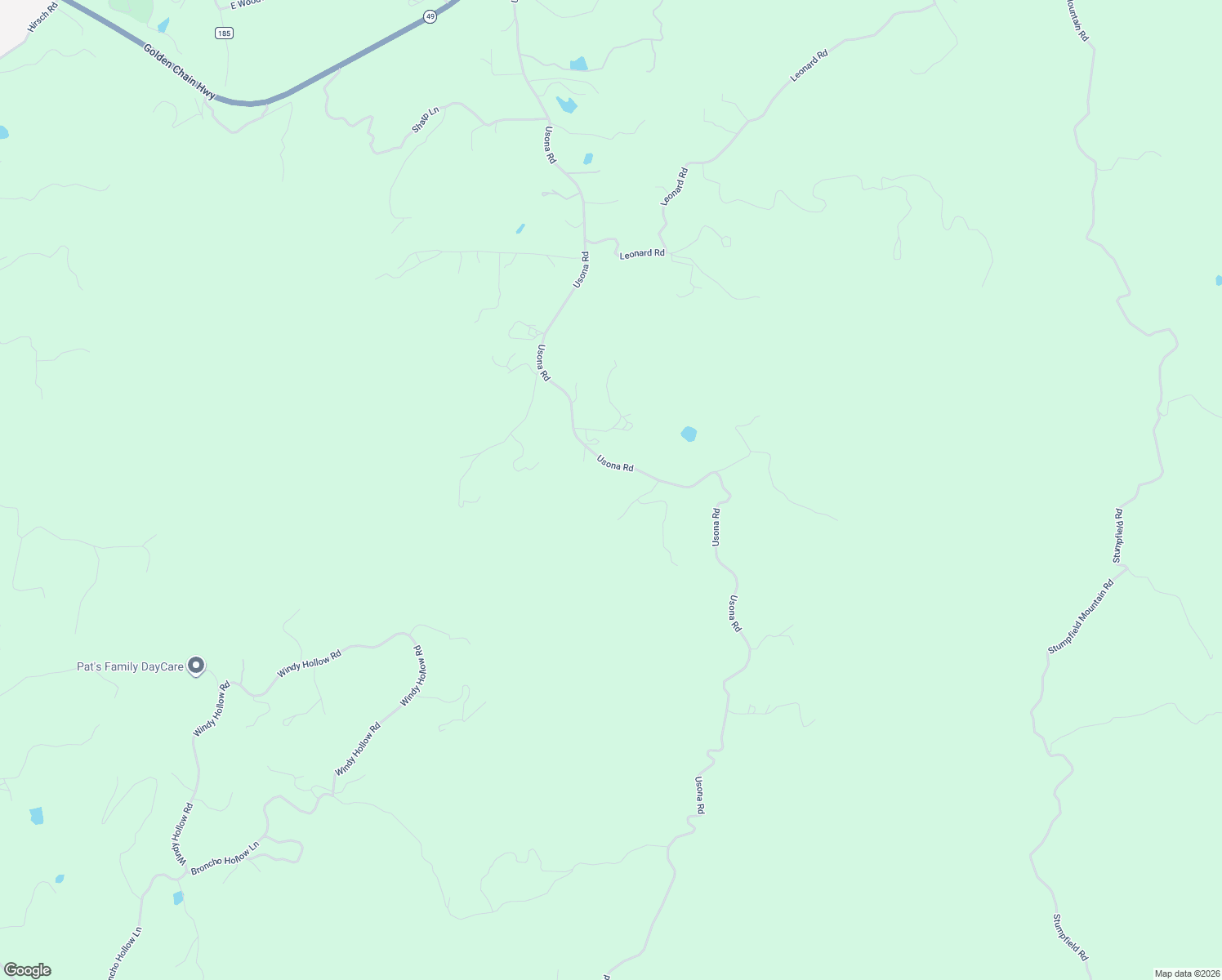 map of restaurants, bars, coffee shops, grocery stores, and more near 4621 Usona Road in Mariposa