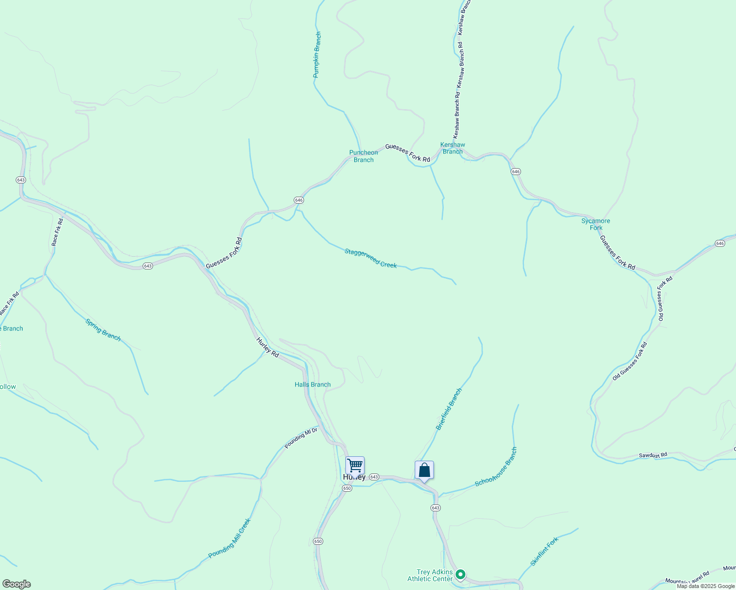 map of restaurants, bars, coffee shops, grocery stores, and more near in Hurley