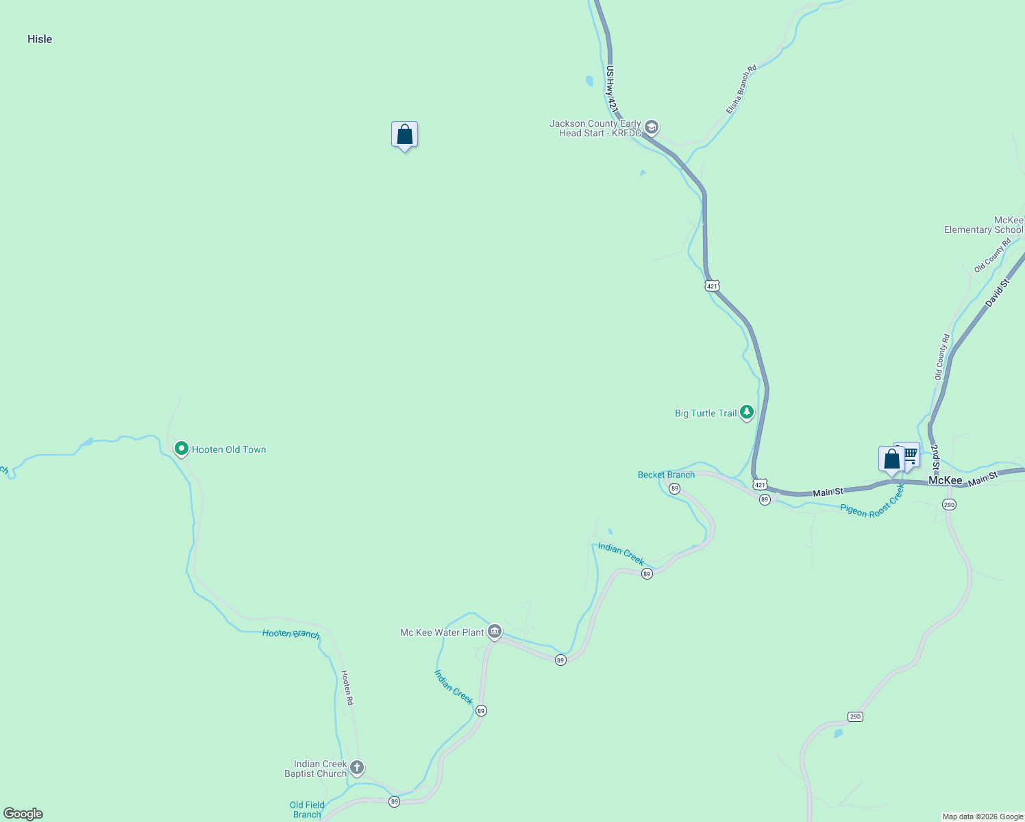 map of restaurants, bars, coffee shops, grocery stores, and more near in McKee