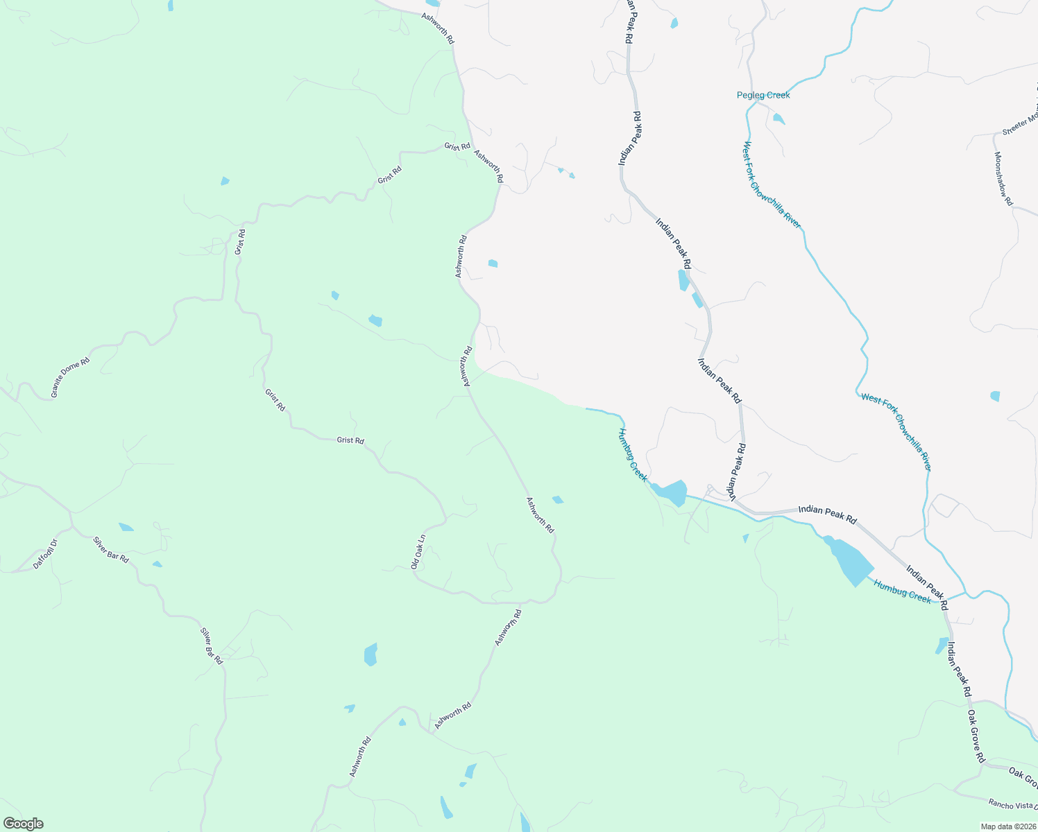map of restaurants, bars, coffee shops, grocery stores, and more near 4582 Ashworth Road in Mariposa
