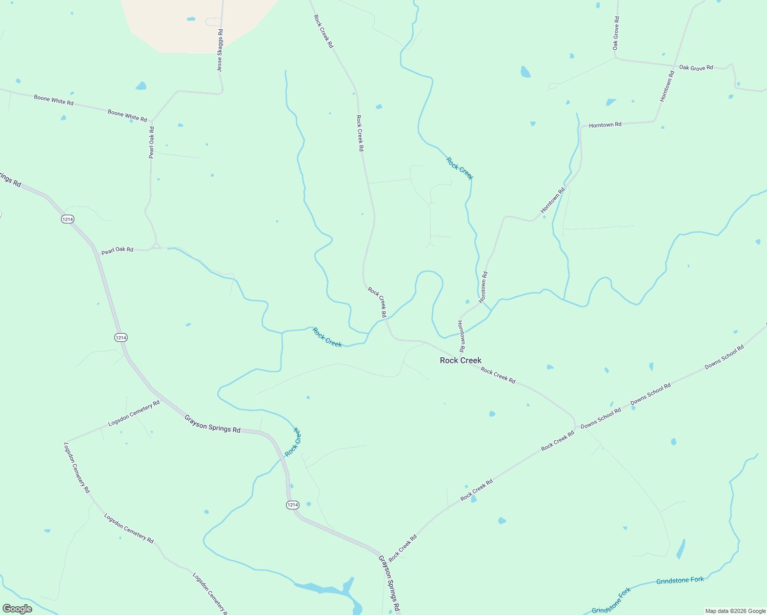 map of restaurants, bars, coffee shops, grocery stores, and more near 3619 Rock Creek Road in Clarkson