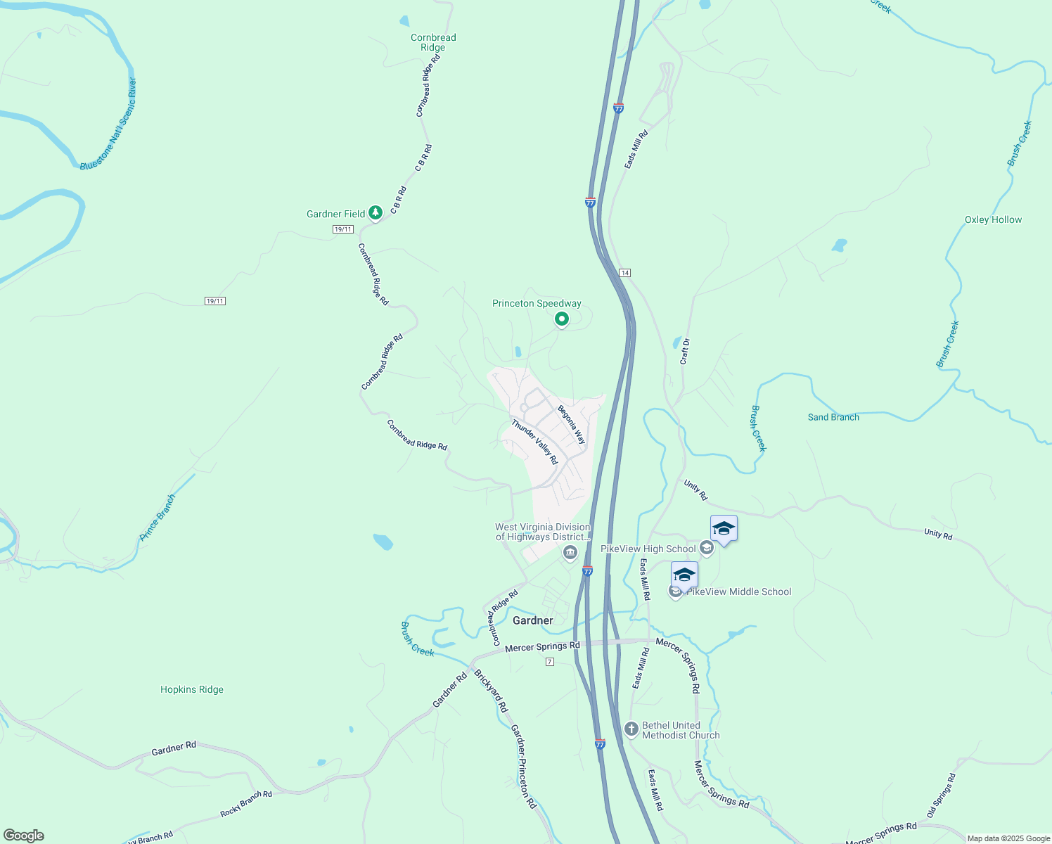map of restaurants, bars, coffee shops, grocery stores, and more near 190 Dusty Miller Road in Princeton