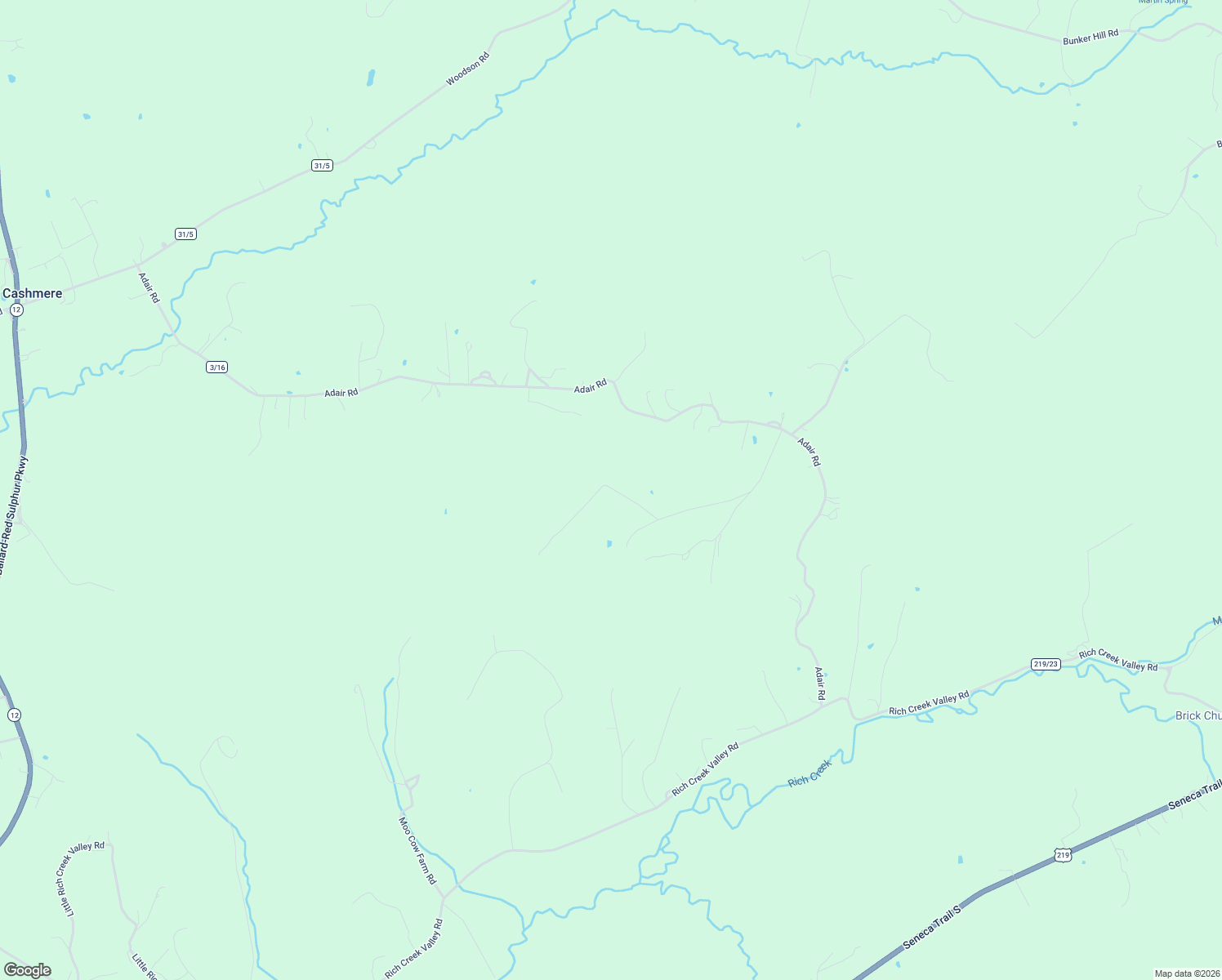 map of restaurants, bars, coffee shops, grocery stores, and more near 282 Miller Farm Road in Peterstown