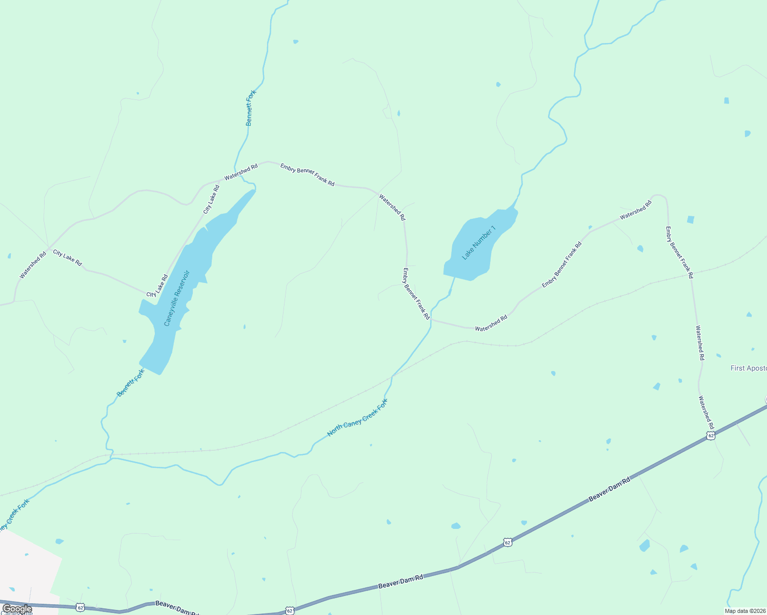 map of restaurants, bars, coffee shops, grocery stores, and more near 2664 Watershed Road in Caneyville