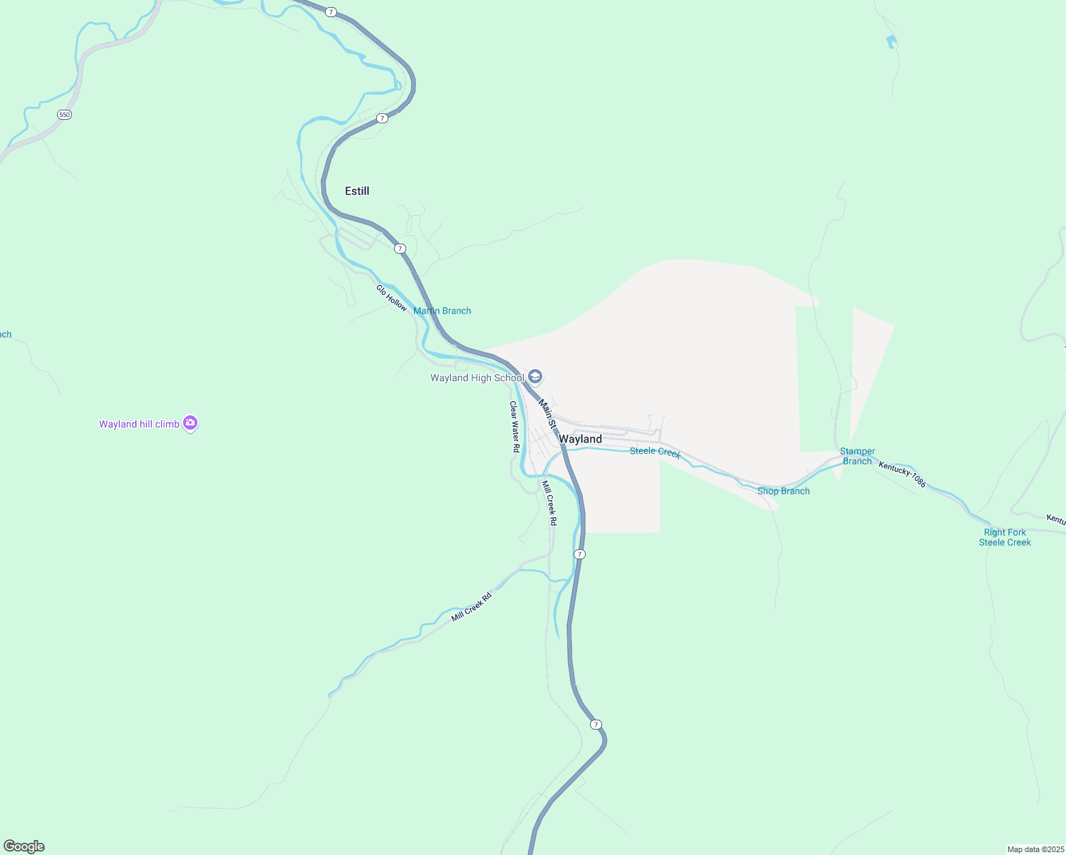 map of restaurants, bars, coffee shops, grocery stores, and more near 34 River Street in Wayland