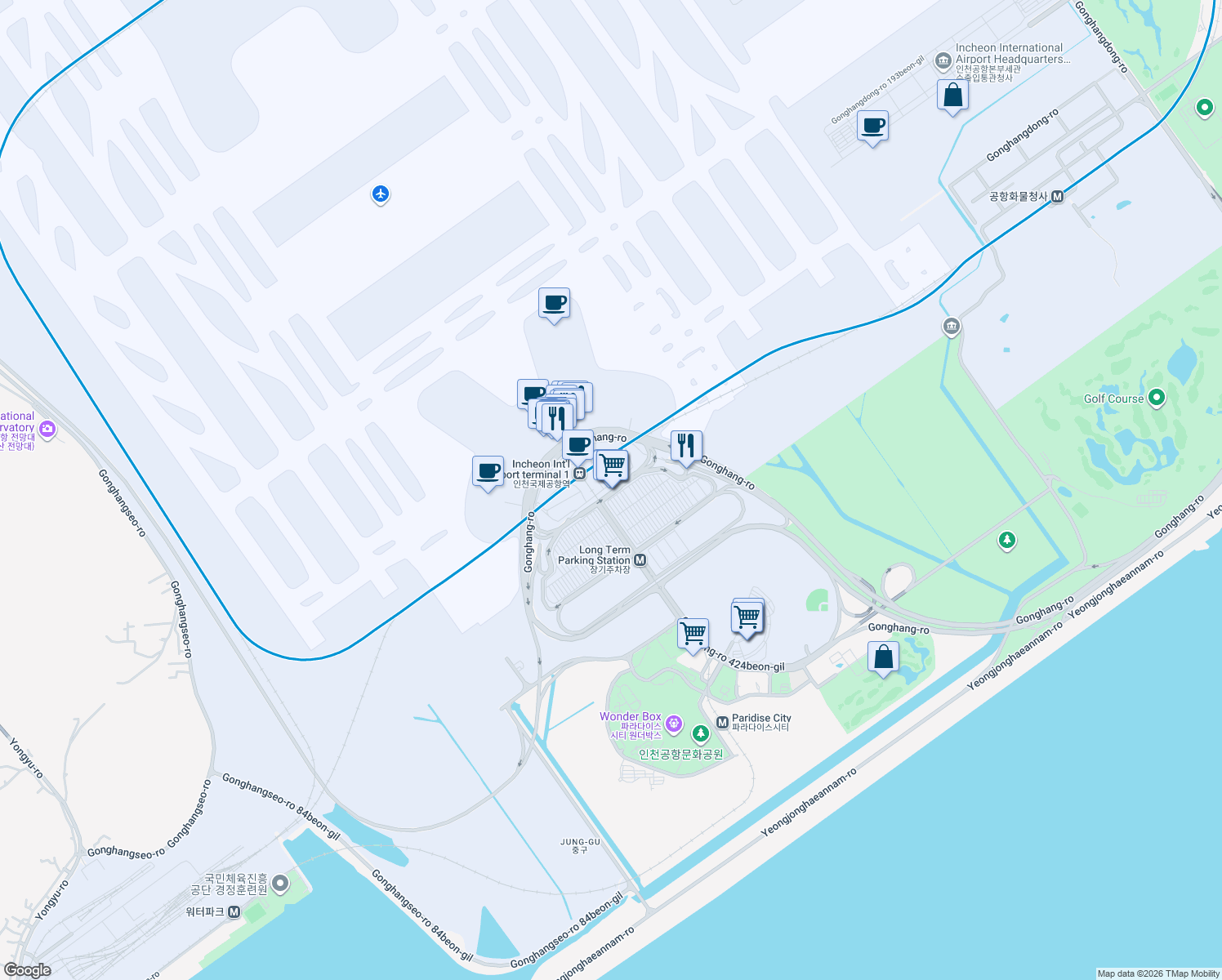 map of restaurants, bars, coffee shops, grocery stores, and more near in 