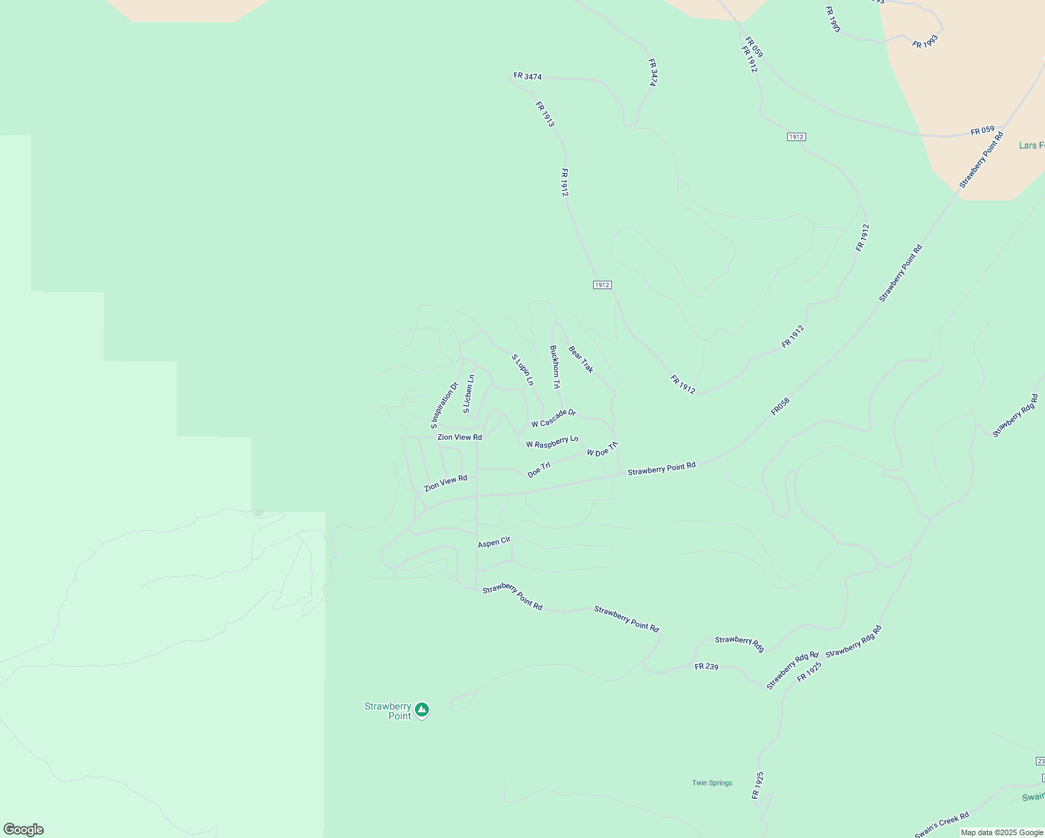 map of restaurants, bars, coffee shops, grocery stores, and more near 1055 Cascade Drive in Duck Creek Village