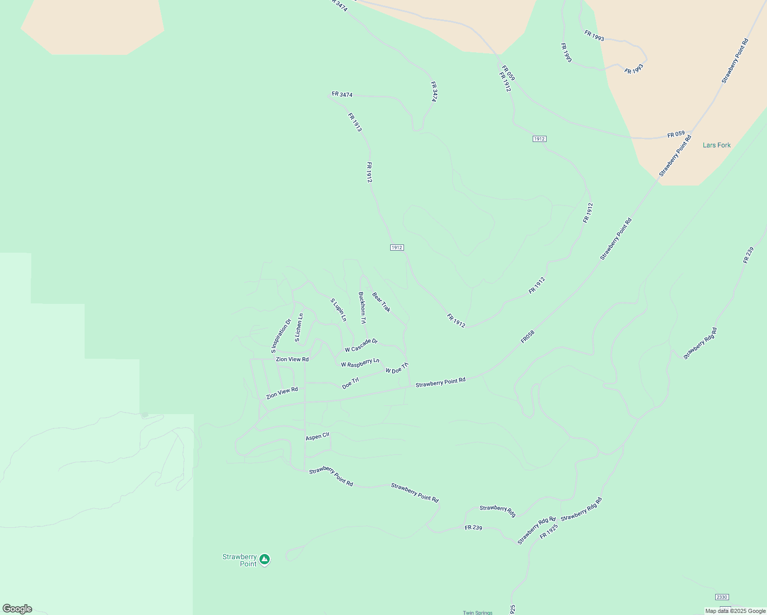 map of restaurants, bars, coffee shops, grocery stores, and more near 210 Buckhorn Trail in Duck Creek Village