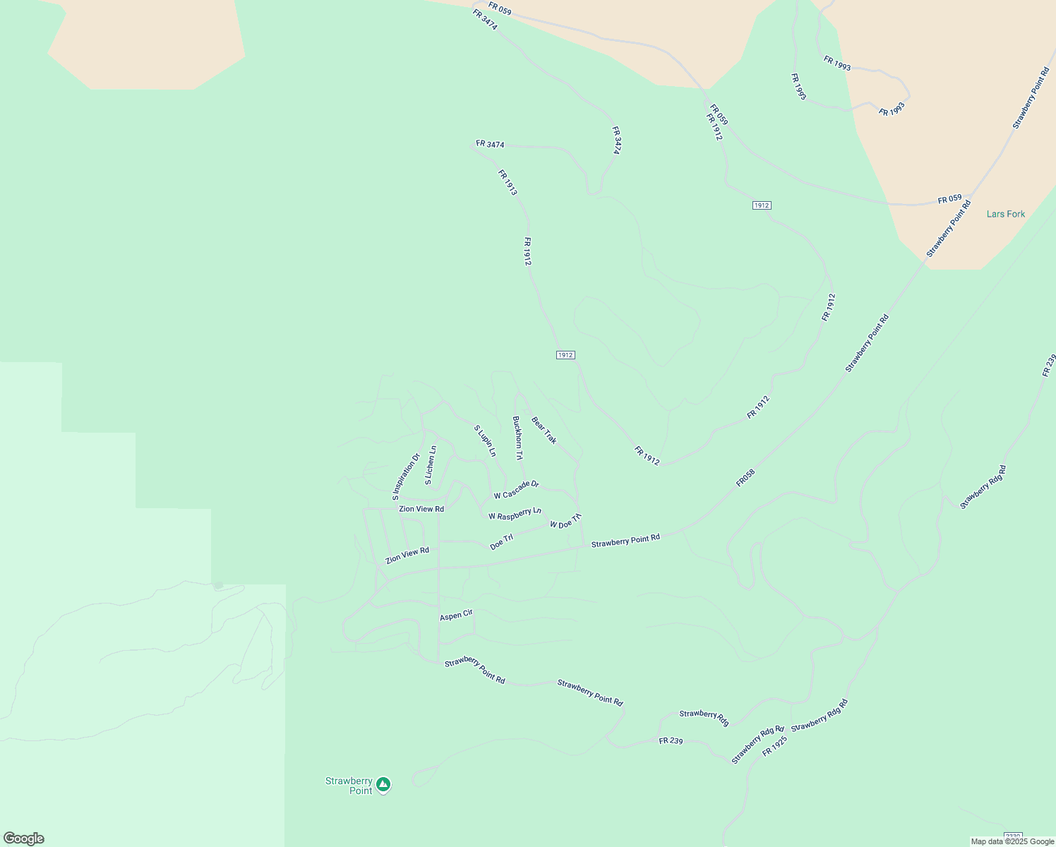map of restaurants, bars, coffee shops, grocery stores, and more near 210 Buckhorn Trail in Duck Creek Village