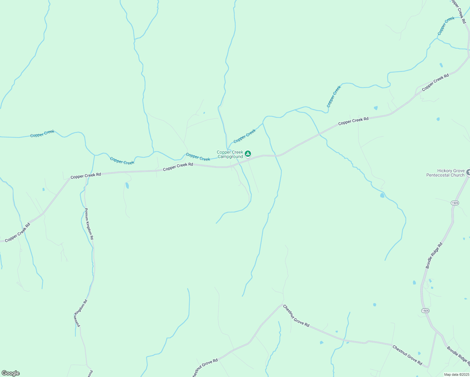map of restaurants, bars, coffee shops, grocery stores, and more near 67 Copper Ridge Lane in Crab Orchard