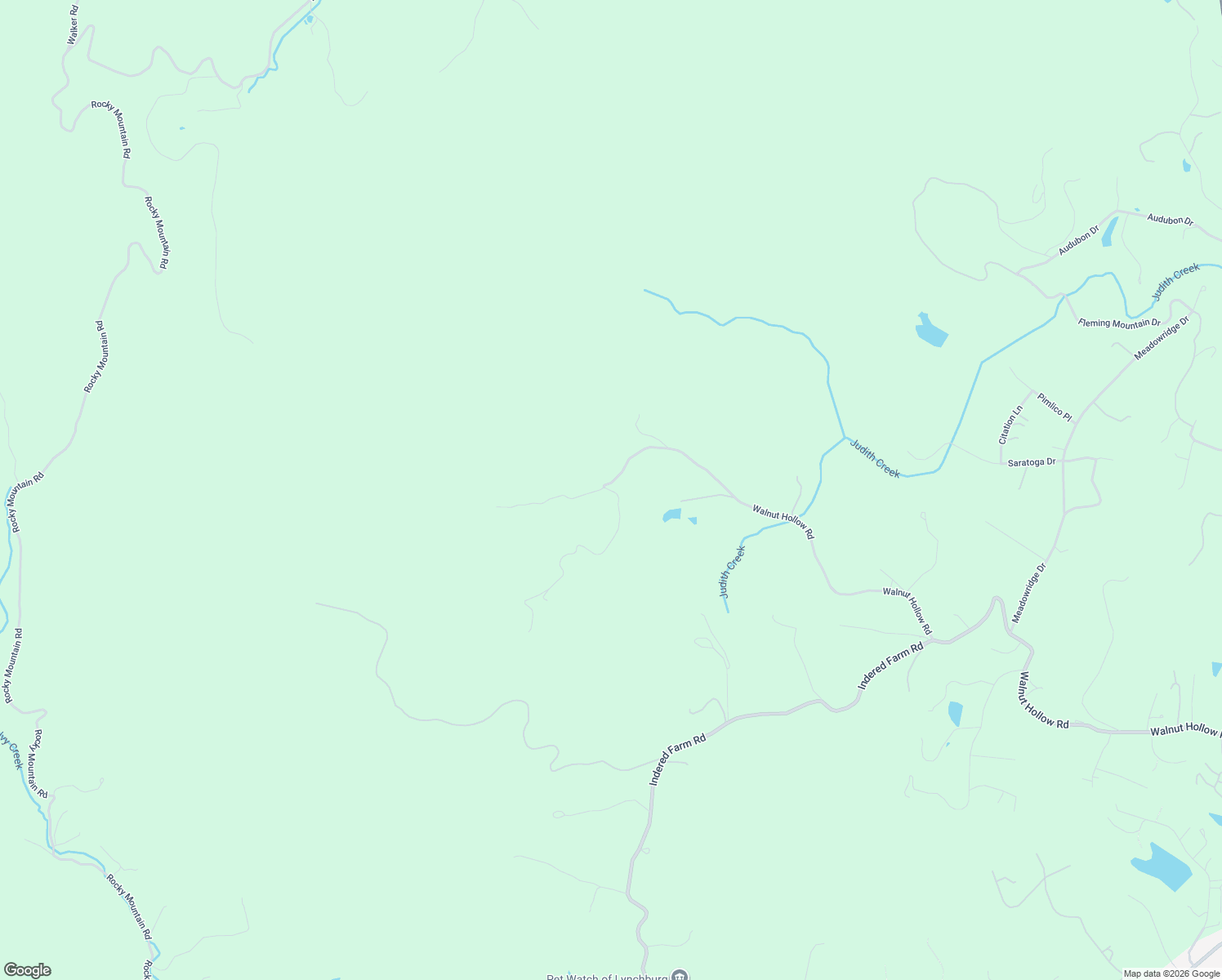 map of restaurants, bars, coffee shops, grocery stores, and more near 3470 Walnut Hollow Road in Lynchburg