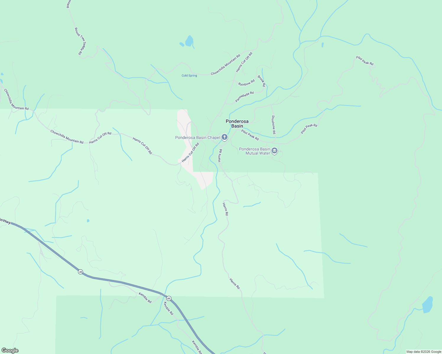 map of restaurants, bars, coffee shops, grocery stores, and more near 5591 Chowchilla Court in Mariposa