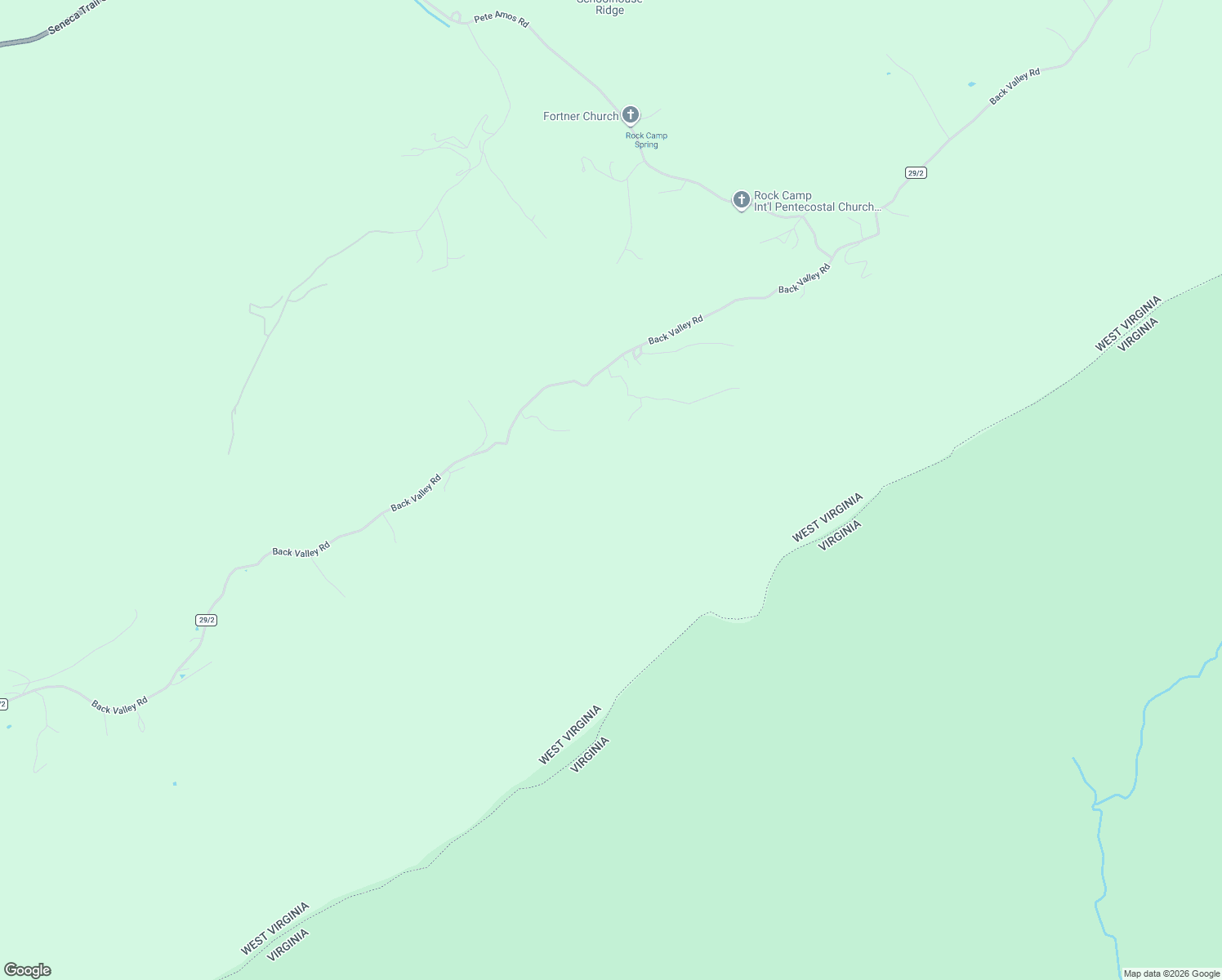 map of restaurants, bars, coffee shops, grocery stores, and more near in Rock Camp