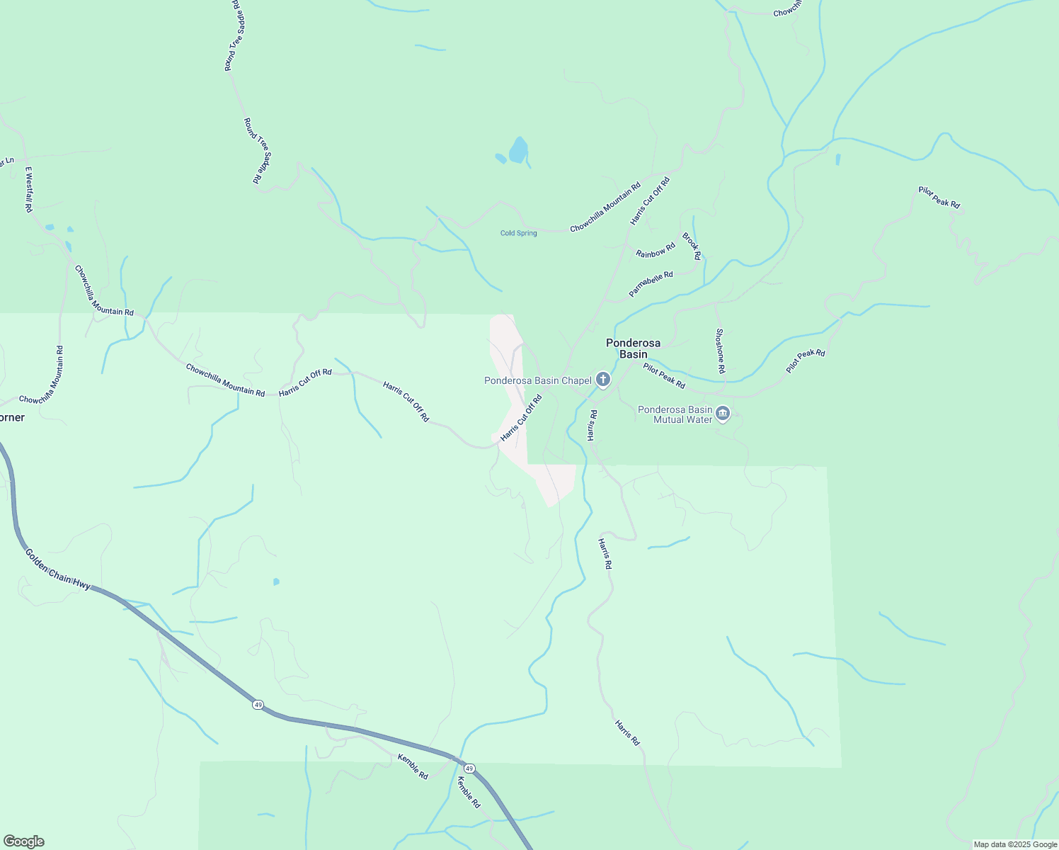map of restaurants, bars, coffee shops, grocery stores, and more near 2418 Silver Doctor Court in Mariposa