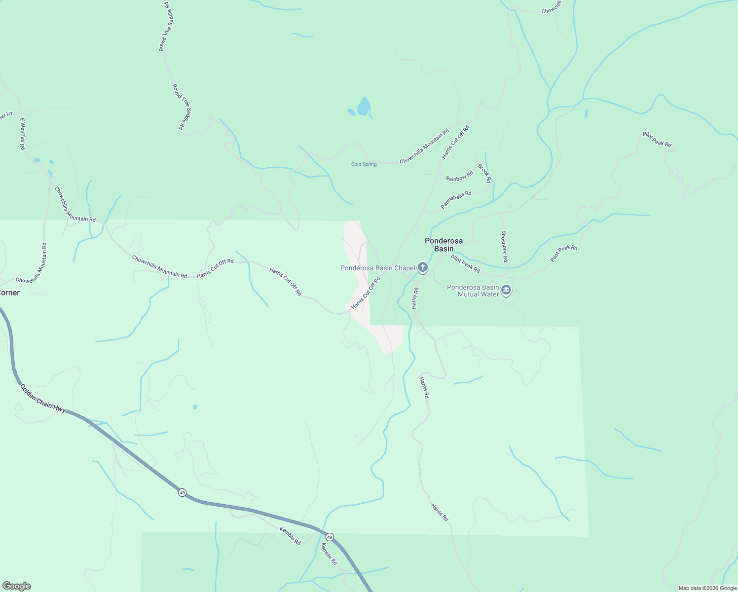 map of restaurants, bars, coffee shops, grocery stores, and more near 2418 Silver Doctor Court in Mariposa