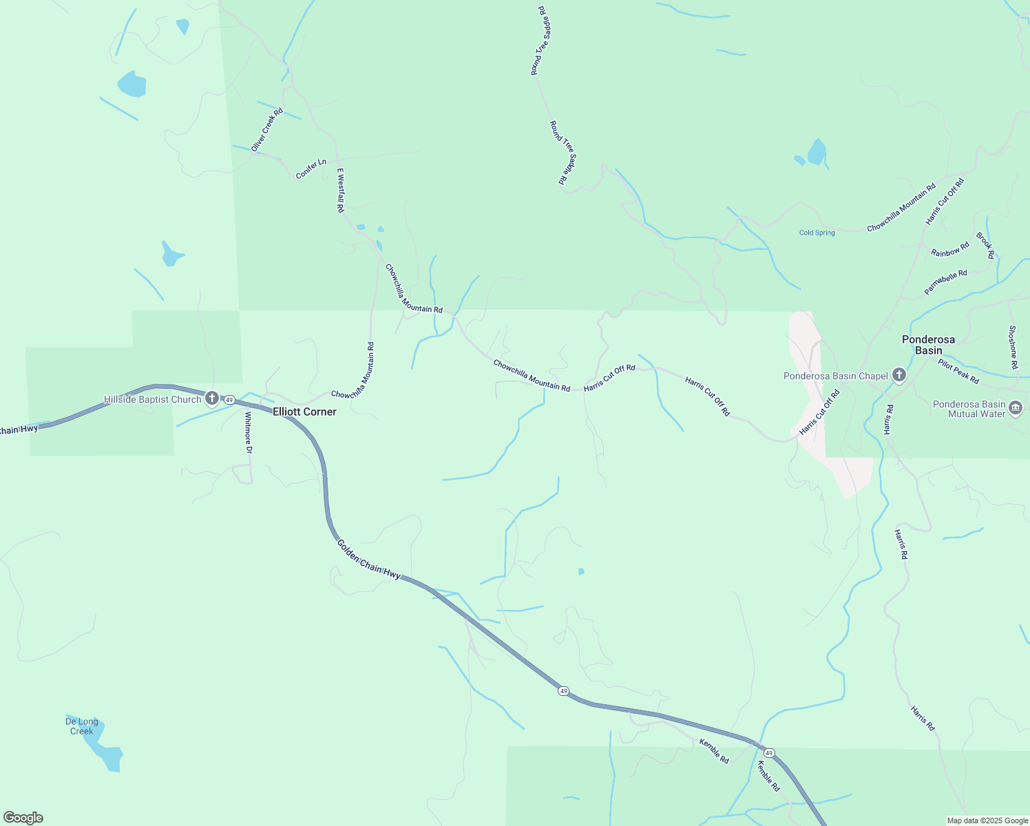 map of restaurants, bars, coffee shops, grocery stores, and more near 2232 Sunset Drive in Mariposa